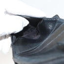 CHANEL COCO Mark Wallet Caviar Skin Black CC Auth SW1075-19