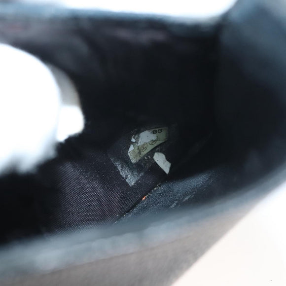 CHANEL COCO Mark Wallet Caviar Skin Black CC Auth SW1075