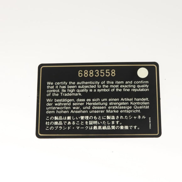 CHANEL COCO Mark Wallet Caviar Skin Black CC Auth SW1075