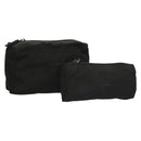 PRADA Pouch Nylon 2Set Black Auth SW1078-1