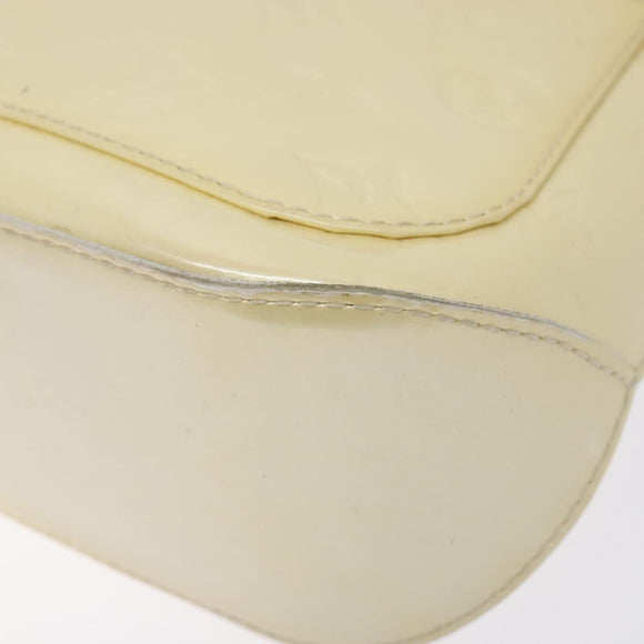 LOUIS VUITTON Monogram Vernis Minna Street Shoulder Bag Perle M91509 Auth sw1083