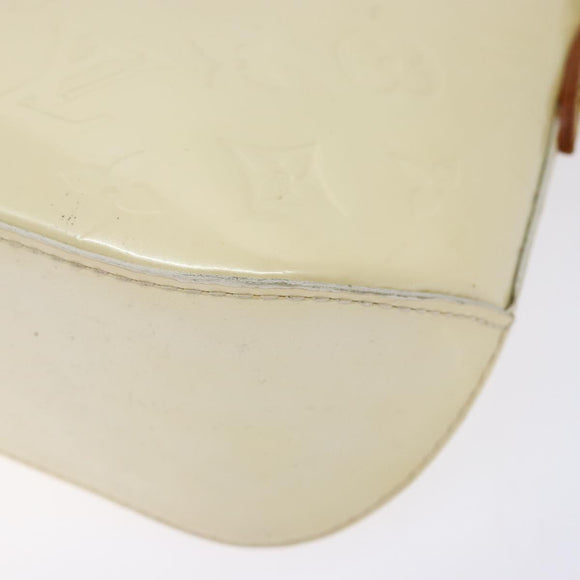 LOUIS VUITTON Monogram Vernis Minna Street Shoulder Bag Perle M91509 Auth sw1083