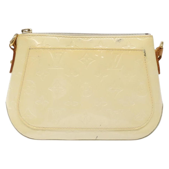 LOUIS VUITTON Monogram Vernis Minna Street Shoulder Bag Perle M91509 Auth sw1083