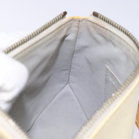 LOUIS VUITTON Monogram Vernis Minna Street Shoulder Bag Perle M91509 Auth sw1083