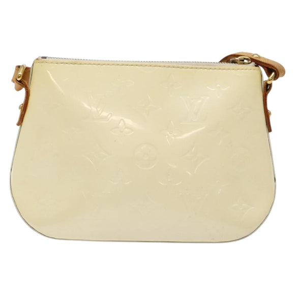 LOUIS VUITTON Monogram Vernis Minna Street Shoulder Bag Perle M91509 Auth sw1083