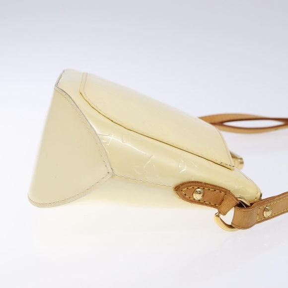 LOUIS VUITTON Monogram Vernis Minna Street Shoulder Bag Perle M91509 Auth sw1083