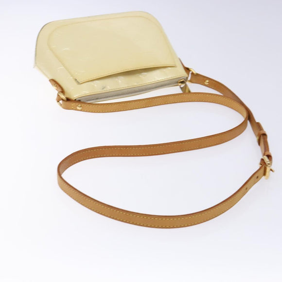 LOUIS VUITTON Monogram Vernis Minna Street Shoulder Bag Perle M91509 Auth sw1083