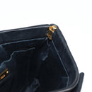 Miu Miu Shoulder Bag Leather Black Gold Auth sw1084V-21