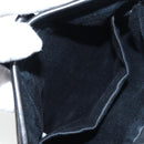 Miu Miu Shoulder Bag Leather Black Gold Auth sw1084V-23