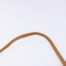 FENDI Hand Bag Leather 2way Brown Gold Auth sw1085-9