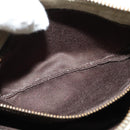 Miu Miu Shoulder Bag Suede Gray Gold Auth sw1086-13