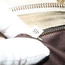 Miu Miu Shoulder Bag Suede Gray Gold Auth sw1086-14