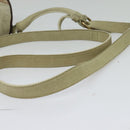 Miu Miu Shoulder Bag Suede Gray Gold Auth sw1086-20