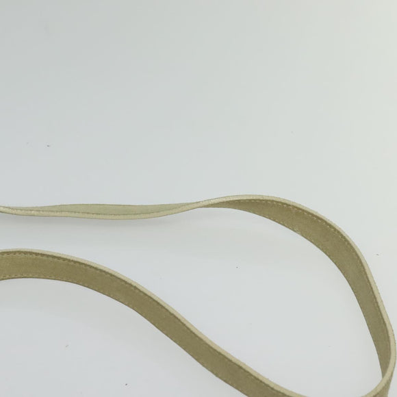 Miu Miu Shoulder Bag Suede Gray Gold Auth sw1086