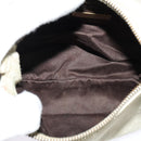 Miu Miu Shoulder Bag Suede Gray Gold Auth sw1086-9