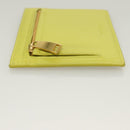 BOTTEGA VENETA INTRECCIATO Card Case Leather Green Gold Auth sw1087-5