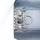 GUCCI GG Canvas Guccissima Key Case Leather Black Silver 473924 Auth sw1089-20