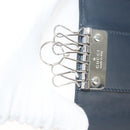 GUCCI GG Canvas Guccissima Key Case Leather Black Silver 473924 Auth sw1089-10