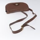 Christian Dior Shoulder Bag Leather Brown Gold Auth sw109-7