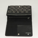 GIVENCHY Wallet Beads Black Silver Auth sw1091-8