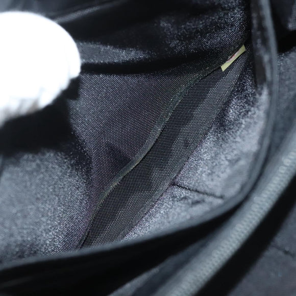 GIVENCHY Wallet Beads Black Silver Auth sw1091