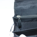 GIVENCHY Wallet Beads Black Silver Auth sw1091-11