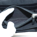 GIVENCHY Wallet Beads Black Silver Auth sw1091-12