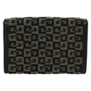 GIVENCHY Wallet Beads Black Silver Auth sw1091-2