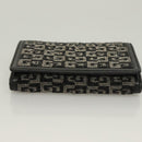 GIVENCHY Wallet Beads Black Silver Auth sw1091-6
