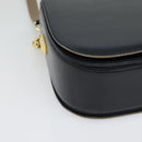 BALLY Shoulder Bag Leather Black Gold Auth sw1097-15
