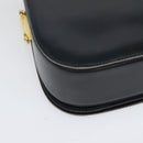 BALLY Shoulder Bag Leather Black Gold Auth sw1097-17
