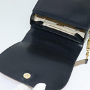 BALLY Shoulder Bag Leather Black Gold Auth sw1097-9