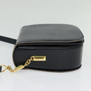 BALLY Shoulder Bag Leather Black Gold Auth sw1097-3