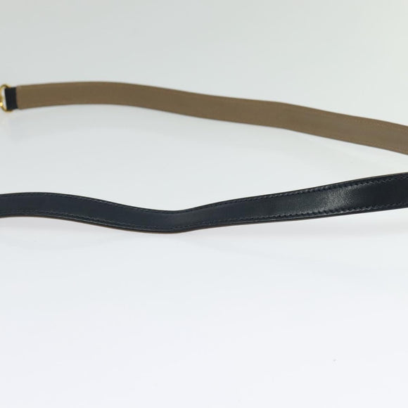 BALLY Shoulder Bag Leather Black Gold Auth sw1097