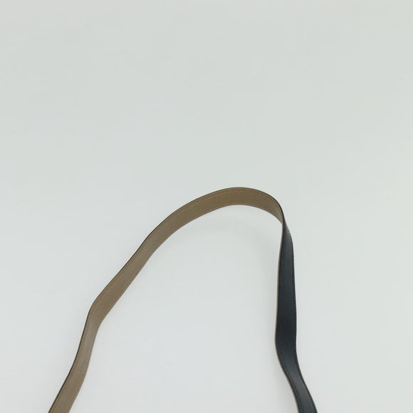 BALLY Shoulder Bag Leather Black Gold Auth sw1097