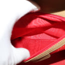 CELINE Hand Bag Leather 2way Beige Gold Auth sw1099-21