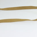 CELINE Hand Bag Leather 2way Beige Gold Auth sw1099-9