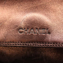 CHANEL Shoulder Bag Leather Brown CC Auth sw110-10
