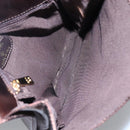 CHANEL Shoulder Bag Leather Brown CC Auth sw110-11