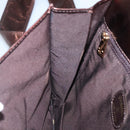 CHANEL Shoulder Bag Leather Brown CC Auth sw110-19