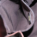 CHANEL Shoulder Bag Leather Brown CC Auth sw110-20