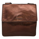 CHANEL Shoulder Bag Leather Brown CC Auth sw110-13