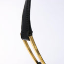 GIVENCHY Shoulder Bag Leather Black Gold Auth sw1101-17