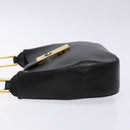 GIVENCHY Shoulder Bag Leather Black Gold Auth sw1101-5