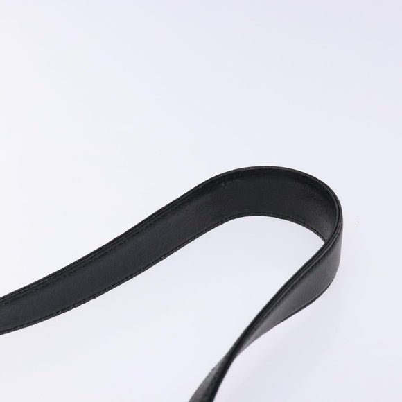 GIVENCHY Shoulder Bag Leather Black Gold Auth sw1101