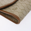 Christian Dior Honeycomb Canvas Shoulder Bag PVC Beige Gold Auth sw1104-14