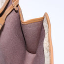 Christian Dior Honeycomb Canvas Shoulder Bag PVC Beige Gold Auth sw1104-18