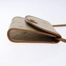 Christian Dior Honeycomb Canvas Shoulder Bag PVC Beige Gold Auth sw1104-3