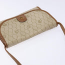 Christian Dior Honeycomb Canvas Shoulder Bag PVC Beige Gold Auth sw1104-6