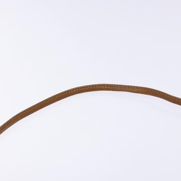 Christian Dior Honeycomb Canvas Shoulder Bag PVC Beige Gold Auth sw1104